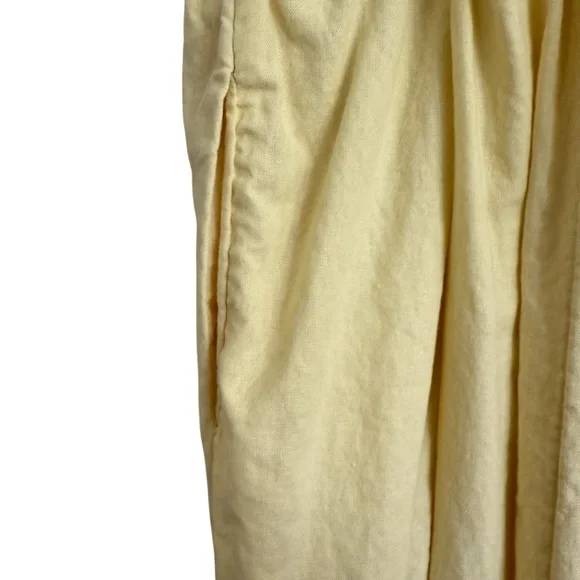 Butter Yellow Universal Thread Linen Blend Maxi Dress Medium‎ - Picture 5 of 10